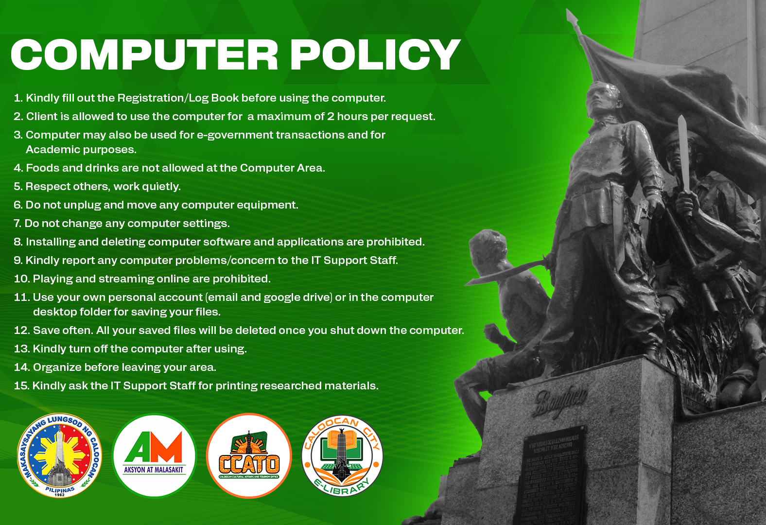 Computer Laboratory policy